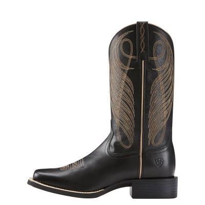 Ariat Round Up - Western Laarzen Zwart Dames - 19566-152